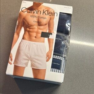 Calvin Klein Boxers White and Blue Underwear woven boxers